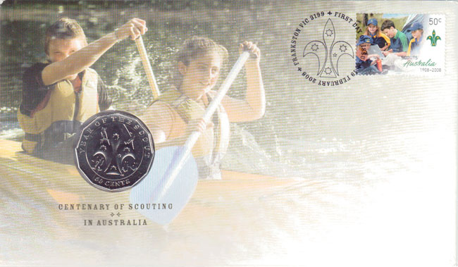 2008 Australia 50 Cents PNC (Scouts)